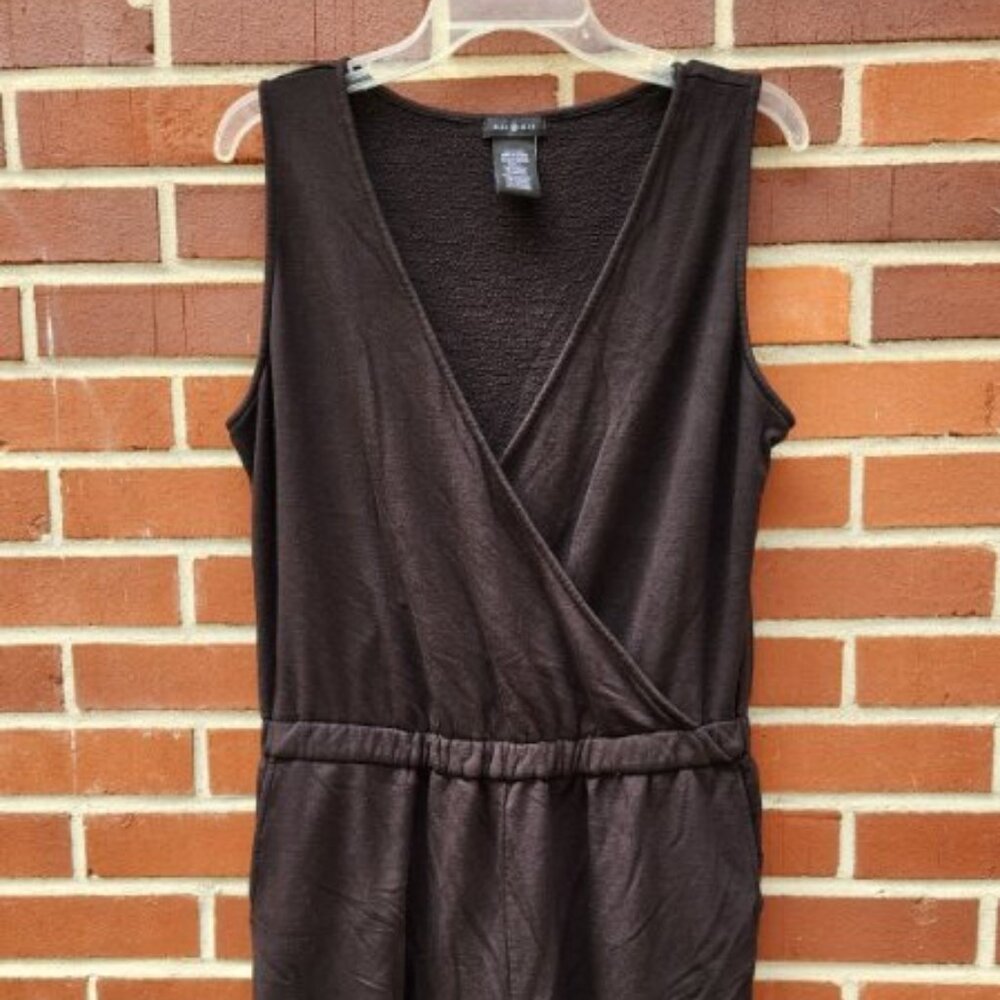 Max & Mia Black Knit Shorts Romper - Size L